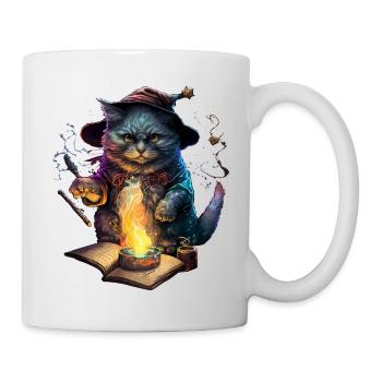 zauberkatze - Tasse - Weiß - Rechts