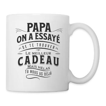 Meilleur cadeau pour Papa - Fête des pères - Mug blanc - blanc - Droite