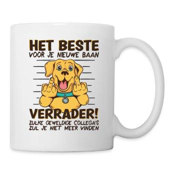 Nieuwe Baan Afscheidscadeau Afscheid Collega - Tasse - Weiß - Rechts