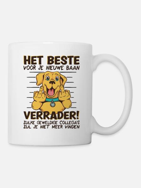 Nieuwe Baan Afscheidscadeau Afscheid Collega - Tasse - Weiß