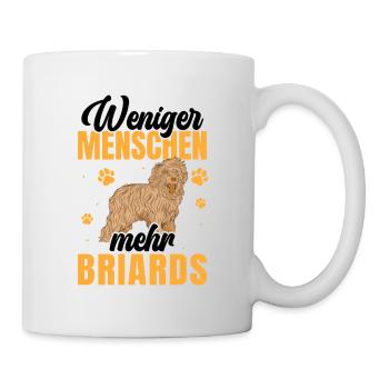 Mehr Briards Berger de Brie - Tasse - Weiß - Rechts