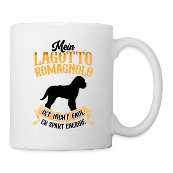 Lagotto Romagnolo ist nicht faul Wasserhund - Tasse - Weiß - Rechts