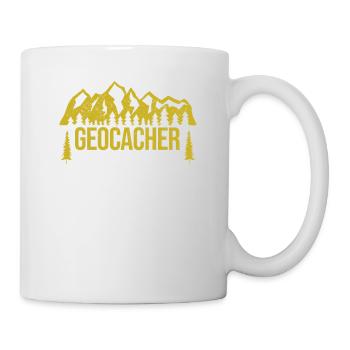 Niedlicher Geocacher Been There Found That - Tasse - Weiß - Rechts
