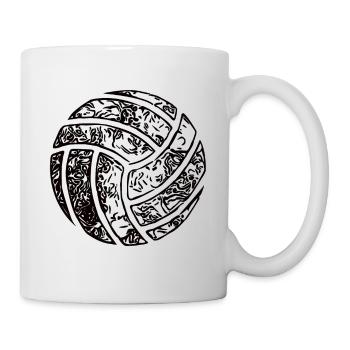 Volleyball Cadeau Volleyball Joueur Volleyball de plage - Mug blanc - blanc - Droite