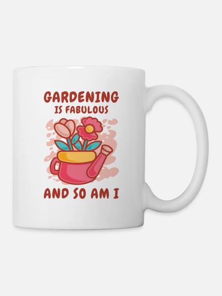 Fabulous Gardening Florist Botanik Pflanzung - Tasse - Weiß