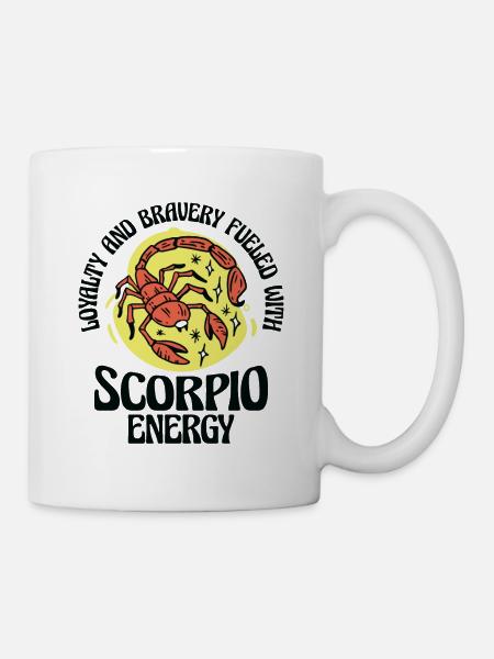 Skorpion Energie Astrologisches Horoskop - Tasse - Weiß