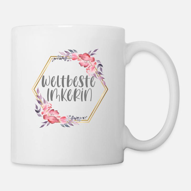Weltbeste Imkerin Honig Bienen Geschenk - Tasse - Weiß