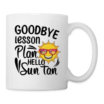 Bye Lesson School Out For Teacher Hello Summer - Mug - white - Right