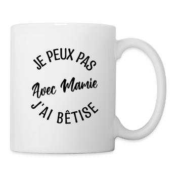 Cadeau mamie. Cadeau grand-mère. mamie de l'année. - Mug blanc - blanc - Droite