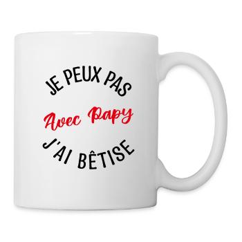 Cadeau Papy, Cadeau grand-père. papi de l'année. - Mug blanc - blanc - Droite