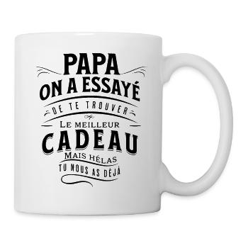 Meilleur cadeau pour Papa - Fête des pères - Mug blanc - blanc - Droite