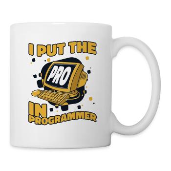 J’ai mis le pro dans Programmeur Developer Coder - Mug blanc - blanc - Droite
