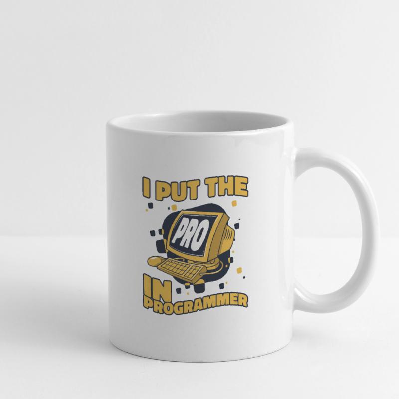 J’ai mis le pro dans Programmeur Developer Coder Mug blanc