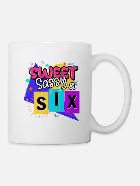 Sweet Sassy & Six - Mug - white