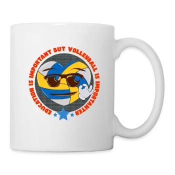 L’éducation est importante, mais le vollyball est important1 - Mug blanc - blanc - Droite