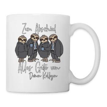 Alles Gute Neuer Job Abschied Kollege Jobwechsel - Tasse - Weiß - Rechts