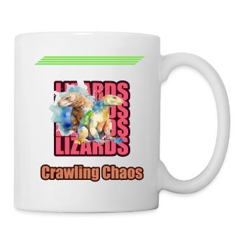 Lézards Reptiles Aquarelle Cadeau - Mug blanc - blanc - Droite