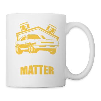 Fat Tires Matter Classic Retro Car - Tasse - Weiß - Rechts