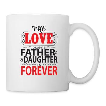 Daddy-Daughter Love is Eternal - Unique Print - Mug blanc - blanc - Droite
