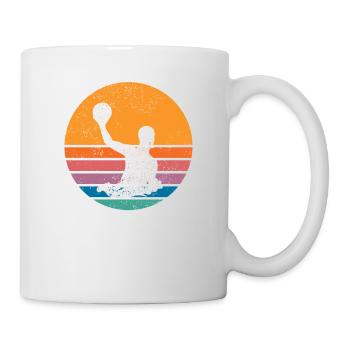Retro Wasserball Spieler Vintage Wasserball Fan - Tasse - Weiß - Rechts