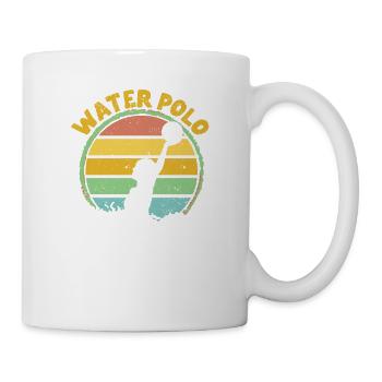 Retro Wasserball Vintage Wasserball Spieler Fan - Tasse - Weiß - Rechts