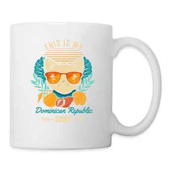 Ceci est ma chemise République Dominicaine Cool Retro - Mug blanc - blanc - Droite