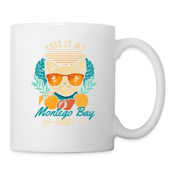 This is my Montego Bay Shirt Cool Retro Cat - Mug - white - Right