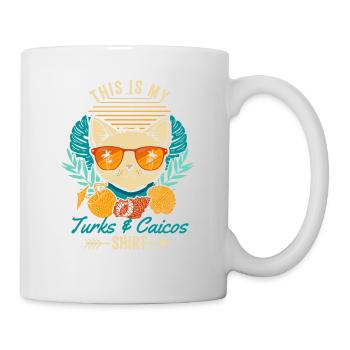 This is my Turks and Caicos Shirt Retro Cat - Mug - white - Right