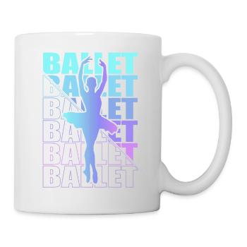 Ballet, Ballerine, Fille, Fille, Danse - Mug blanc - blanc - Droite