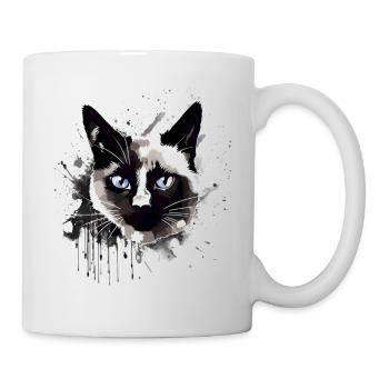 Siamese Cat Breed Cat Abstract Siamese Cat - Mug - white - Right