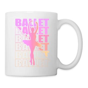 Ballet, Ballerina, Girl, Girl, Dancing - Mug - white - Right