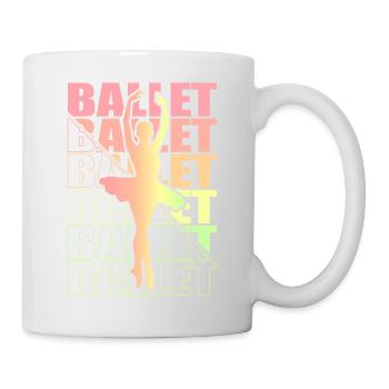 Ballet, Ballerine, Fille, Fille, Danse - Mug blanc - blanc - Droite