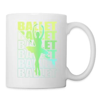 Ballet, Ballerine, Fille, Fille, Danse - Mug blanc - blanc - Droite