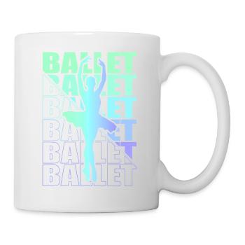Ballet, Ballerine, Fille, Fille, Danse - Mug blanc - blanc - Droite