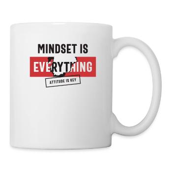 L’état d’ positif, l’attitude est la clé - Mug blanc - blanc - Droite