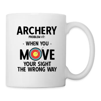 Bogenschießen Archery - Tasse - Weiß - Rechts