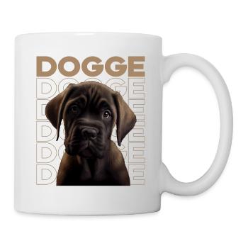 Dogge Doggen Hund Hunde Deutsche Dogge - Tasse - Weiß - Rechts