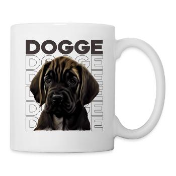 Dogge Doggen Hund Hunde Deutsche Dogge - Tasse - Weiß - Rechts