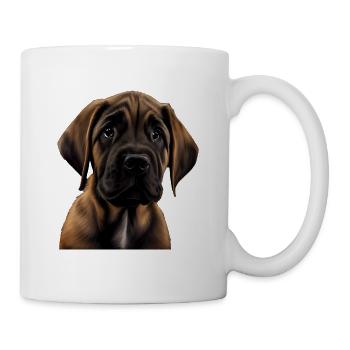 Dogge Doggen Hund Hunde Deutsche Dogge - Tasse - Weiß - Rechts