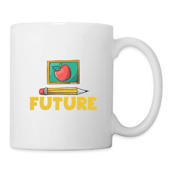 I Teach Future Superheroes Funny Kindergarten - Mug - white - Right