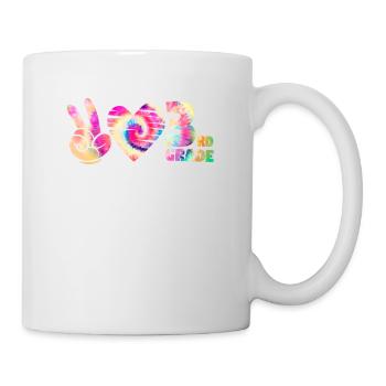 Peace Love Third 3rd Class Squad Back To School - Mug - white - Right