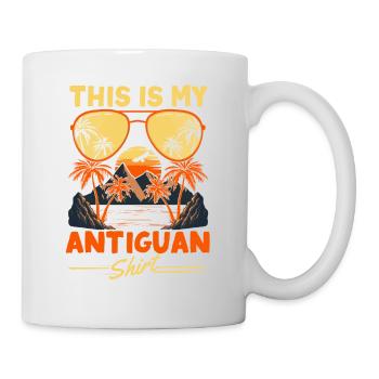 Ceci est ma chemise Antiguan Travel Vacation Antigua - Mug blanc - blanc - Droite