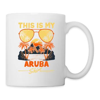 This is my Aruba Shirt Travel Vacation Aruban - Tasse - Weiß - Rechts