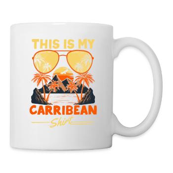 This is my Carribean Shirt Tropical Beach - Mug - white - Right