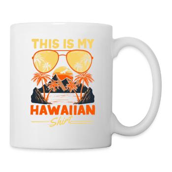 Ceci est ma chemise hawaïenne voyage vacances hawaï - Mug blanc - blanc - Droite