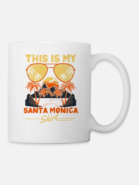 This is my Santa Monica Shirt California Retro - Mug - white