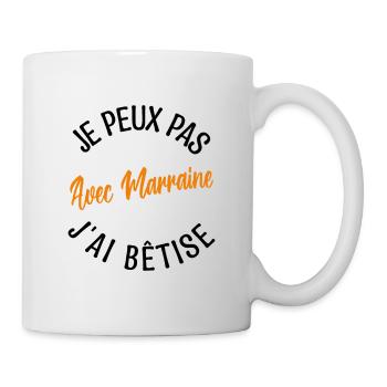 Cadeau Marraine. cadeau ma marraine d'amour. - Mug blanc - blanc - Droite