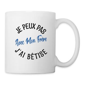 idée Cadeau frère. cadeau frères et sœurs. - Mug blanc - blanc - Droite