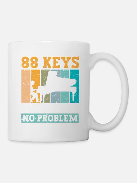 Pianist Klavier Piano - Tasse - Weiß