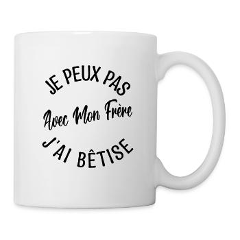 idée Cadeau frère. cadeau frères et sœurs. - Mug blanc - blanc - Droite